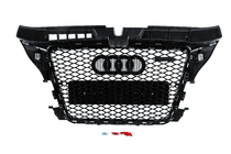 Audi A3 2003–2012 RS-style voorgrille (2008-2012, zwart met chroom) foto 4