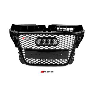 RS-style voorgrille (2008-2012, zwart met chroom) Audi A3 2003–2012 foto 1