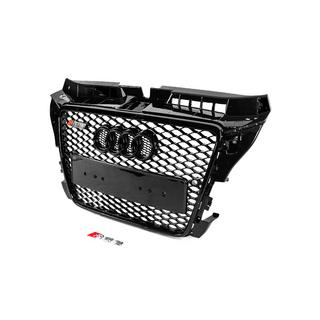 RS-style voorgrille (2008-2012, zwart met chroom) Audi A3 2003–2012 foto 2