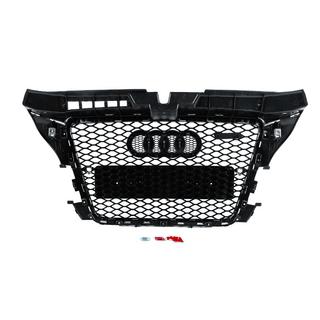 RS-style voorgrille (2008-2012, zwart met chroom) Audi A3 2003–2012 foto 4