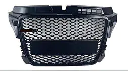 Audi A3 2003–2012 RS-style V-1 voorgrille (2008-2012, zwart) foto 1