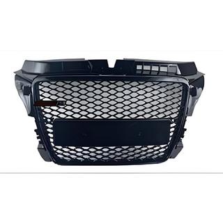 RS-style V-1 voorgrille (2008-2012, zwart) Audi A3 2003–2012