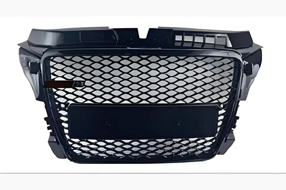Audi A3 2003–2012 RS-style V-1 voorgrille (2008-2012, zwart) Image