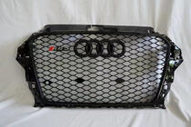 Audi A3 2012–2020 RS-stijl voorgrille (2012-2016, zwart) foto 1