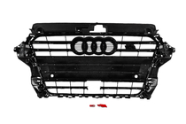 Audi A3 2012–2020 Voorgrille S-style (2012-2016, zwart) foto 4