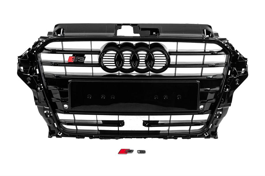 Audi A3 2012–2020 Voorgrille S-style (2012-2016, zwart) Image