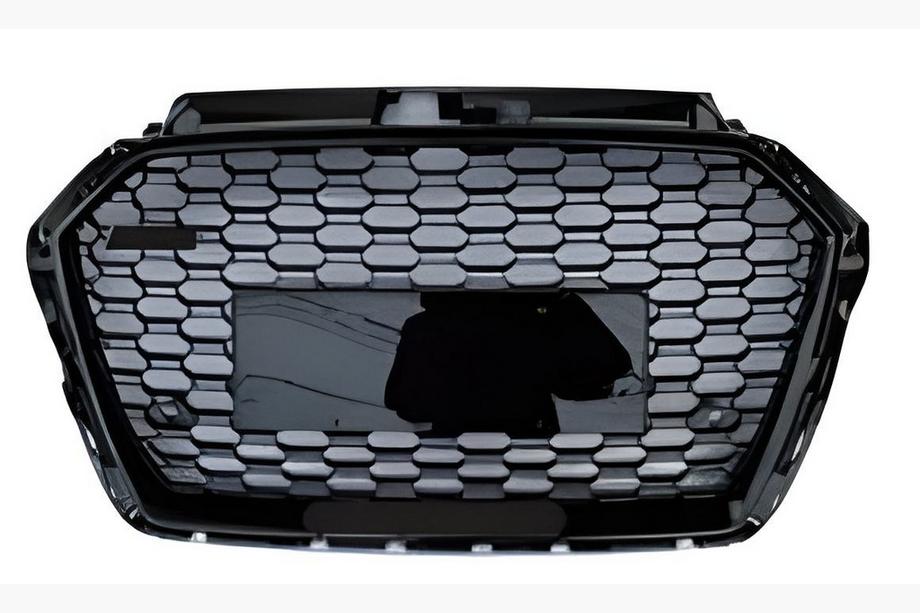 Audi A3 2012–2020 RS-style voorgrille (2016-2020, zonder logo, zwart) Image