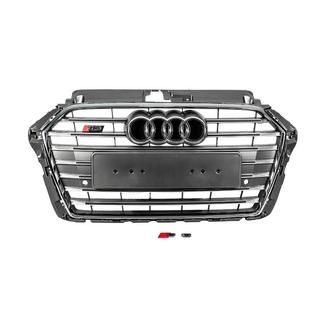 Voorgrille S-style (2016-2020, grijs met chroom) foto 1