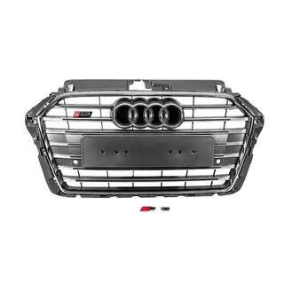 Voorgrille S-style (2016-2020, grijs met chroom) Audi A3 2012–2020 foto 1