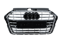Audi A3 2012–2020 Voorgrille S-style (2016-2020, zwart met chroom) foto 1