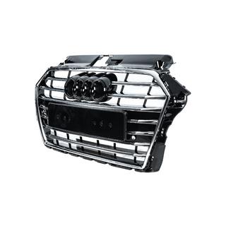 Voorgrille S-style (2016-2020, zwart met chroom) foto 2