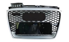 Audi A4 B7 2004–2008 Voorgrille RS-style V-1 (zwart met chroom) foto 1
