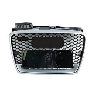 Voorgrille RS-style V-1 (zwart met chroom) Audi A4 B7 2004–2008