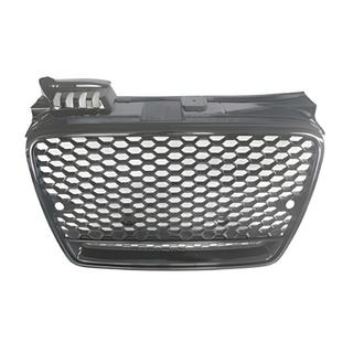 Voorgrille RS-style V-2 (zonder logo, zwart met chroom) Audi A4 B7 2004–2008