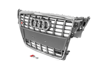 Audi A4 B8 2007–2015 RS-stijl voorgrille (2007-2011, grijs met chroom) foto 2