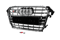 Audi A4 B8 2007–2015 Voorgrille S-style (2012-2015, zwart met chroom) foto 2