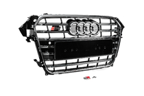 Audi A4 B8 2007–2015 Voorgrille S-style (2012-2015, zwart met chroom) foto 3