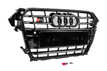 Audi A4 B8 2007–2015 Zwarte S-style grille voorzijde (2012-2015) foto 2