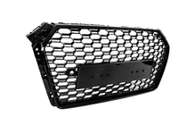 Audi A4 B9 2015–2024 Voorgrille RS-style Quattro (zonder logo, 2015-2019, zwart) foto 3