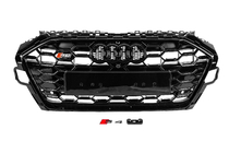 Audi A4 B9 2015–2024 S-style voorgrille (2019-2024, zwart) foto 1