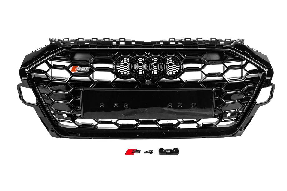 Audi A4 B9 2015–2024 S-style voorgrille (2019-2024, zwart) Image