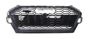 Audi A4 B9 2015–2024 RS-stijl voorgrille (2019-2024, zwart) foto 1
