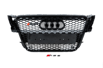Audi A5 2007–2015 RS-style grille voorzijde (2007-2011, zwart) foto 1