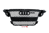 Audi A5 2007–2015 RS-style grille voorzijde (2007-2011, zwart) foto 4