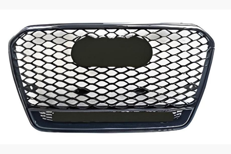 Audi A5 2007–2015 RS-style voorgrille met Quattro-opschrift (2011-2015, zwart) Image