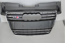 Audi TT 2006–2014 Voorgrille S-style (2008-2014, zwart met chroom) foto 1