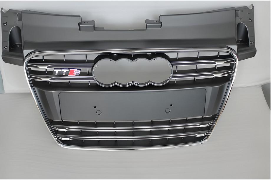 Audi TT 2006–2014 Voorgrille S-style (2008-2014, zwart met chroom) Image