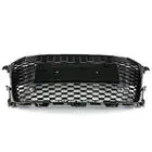 Audi TT 2014–2023 RS-style V-2 voorgrille (2014-2020, zwart) foto 2