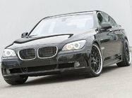 BMW 7 Serie F01/F02 2008–2015 Niergrille 1-bar (hoogglans zwart met chroomrand) foto 4