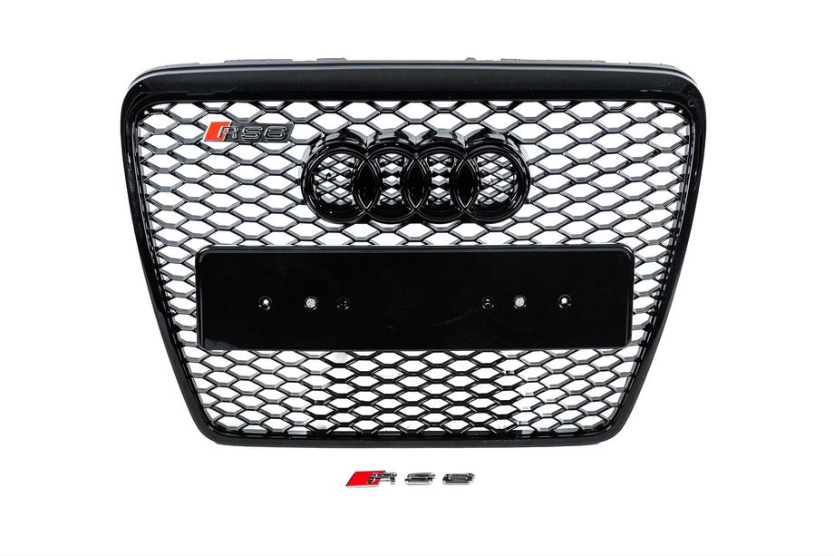 Audi A6 C6 2004–2011 Voorgrille in RS-stijl (zwart) Image