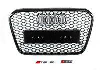 Audi A6 C7 2011–2017 Zwarte RS-style voorgrille (2011-2014) foto 1