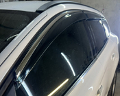 Volvo XC60 2009–2017 Raamwindschermen met chromen sierlijst Niken Luxury (6 stuks) foto 5
