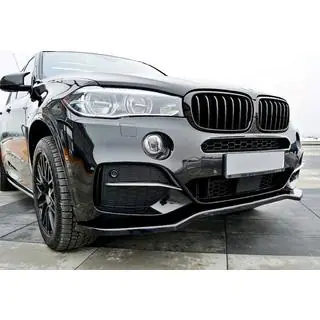Frontlip spoiler DPT V-1 (voor M-Sport, hoogglans zwart) foto 3
