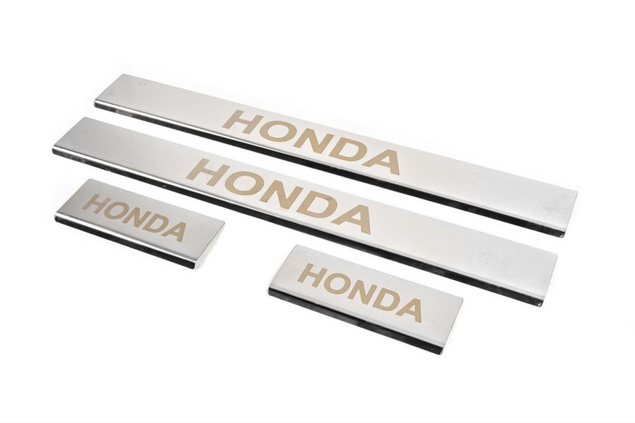 Honda CR-V 2007–2011 Carmos dorpellijsten (set 4 stuks, RVS) Foto 2