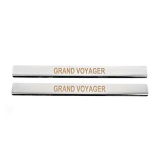 Carmos instaplijsten (2 st., RVS) Chrysler Voyager 2008–2016 foto 1