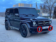 Mercedes G-klasse W463 1990–2018 RVS bumperinserts (2 stuks, AMG) foto 2