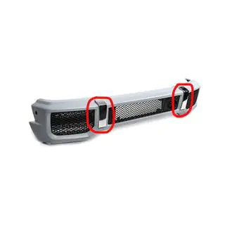 RVS bumperinserts (2 stuks, AMG) Mercedes G-klasse W463 1990–2018 foto 1