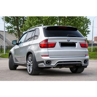 Achterbumper diffuser inzetstuk (2010-2013, spuitklaar) BMW X5 E70 2007–2013 foto 1