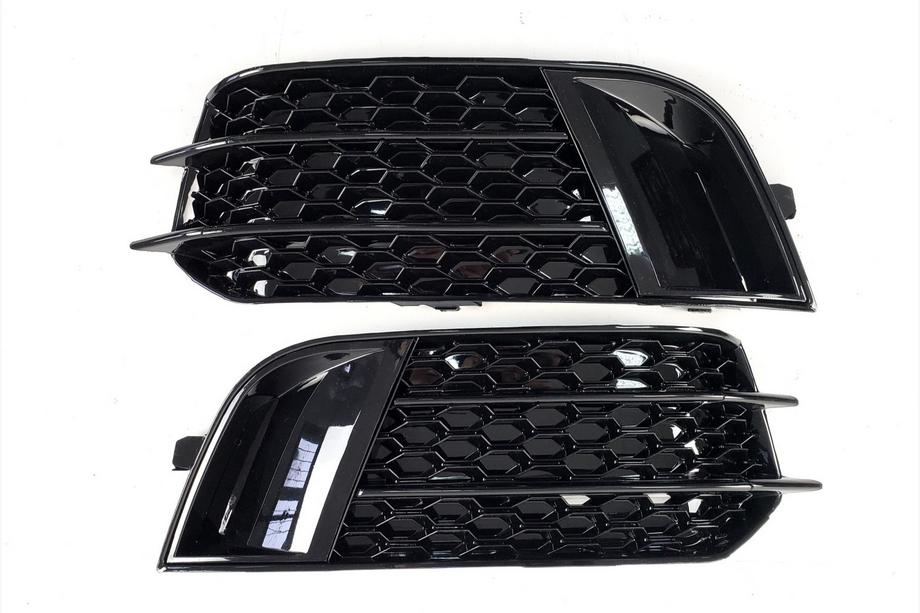 Audi A1 2010–2018 Mistlamproosters RS-Style (2010-2014, 2 stuks, Zwart) Image