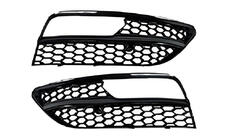 Audi A3 2012–2020 Mistlampgrilles RS-Style V-1 (2012-2016, 2 stuks, zwart) foto 1