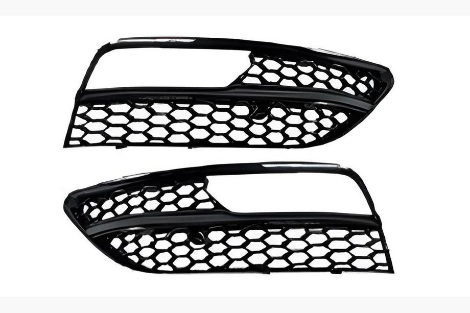Audi A3 2012–2020 Mistlampgrilles RS-Style V-1 (2012-2016, 2 stuks, zwart) Image