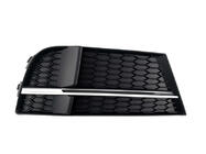 Audi A3 2012–2020 Mistlampgrilles S-Style V-2 (2016-2020, 2 stuks, Zwart) foto 2