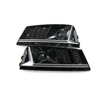 Mistlampgrilles met opening RS-Style (2015-2019, 2 stuks, zwart) Audi A4 B9 2015–2024 foto 1