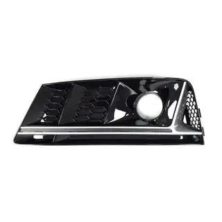 Mistlampgrilles met opening RS-Style (2015-2019, 2 stuks, zwart) Audi A4 B9 2015–2024 foto 3