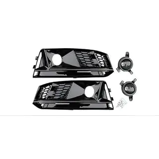 Mistlampgrilles met mistlampen RS-Style (2015-2019, 2 stuks, zwart) Audi A4 B9 2015–2024 foto 1