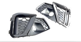 Audi A4 B9 2015–2024 Mistlampgrilles RS-Style (voor S-Line 2019-2024, 2 stuks, zwart) foto 2